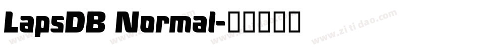 LapsDB Normal字体转换